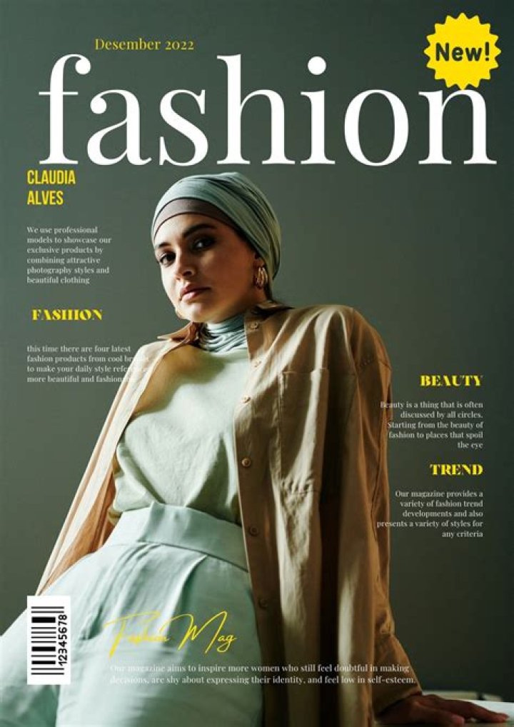 Fashion model Macpherson who shares her first name with a fashion magazine
