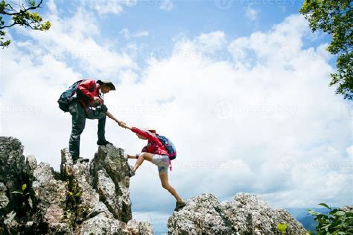 Go up a mountain say