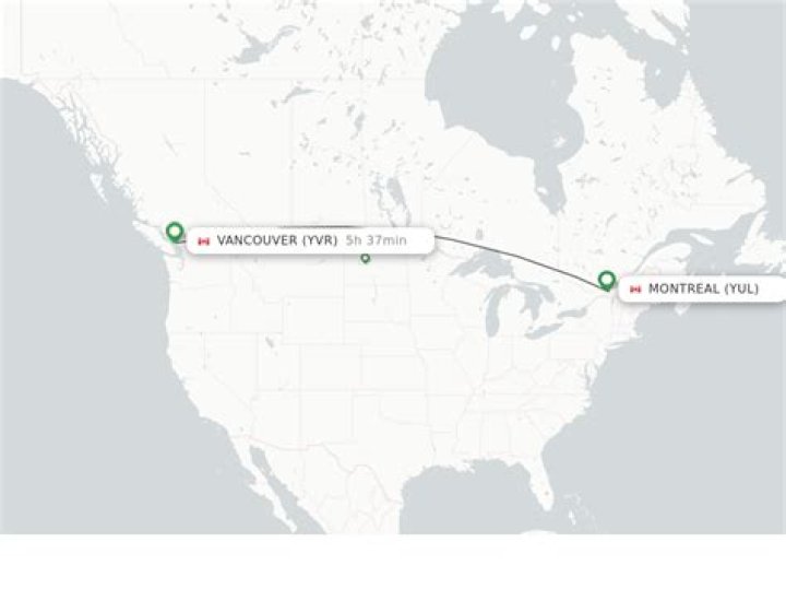 Vancouver-to-Montreal direction